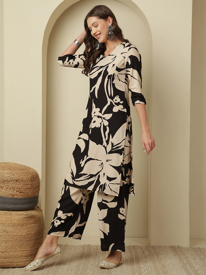 Pure Cotton Printed Straight Kurta Set