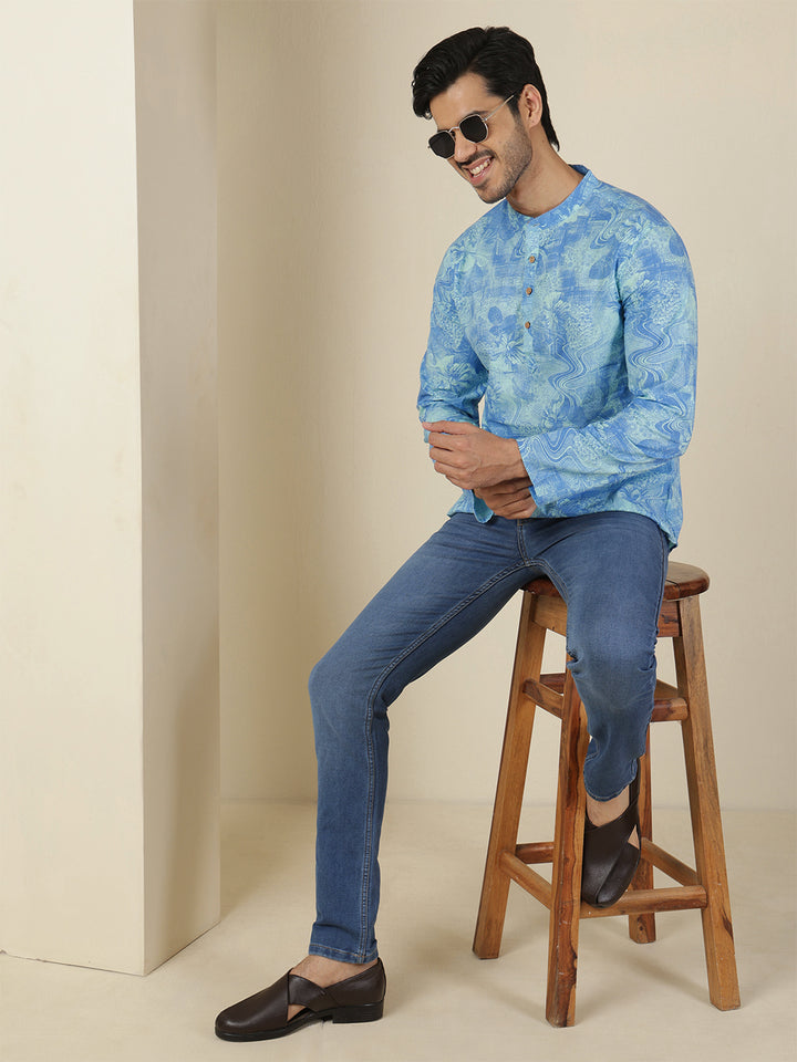 Straight Printed Cotton Kurtas