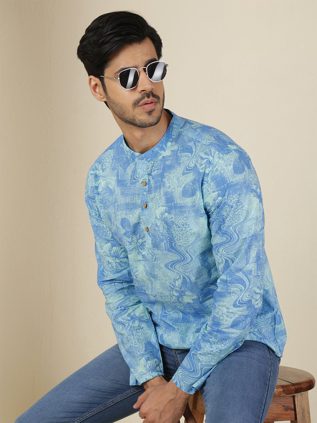 Straight Printed Cotton Kurtas