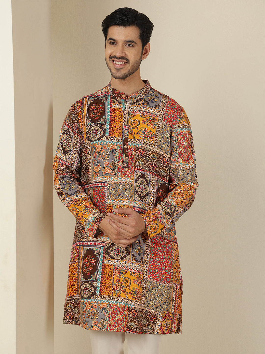 Straight Printed Viscose Rayon Kurtas