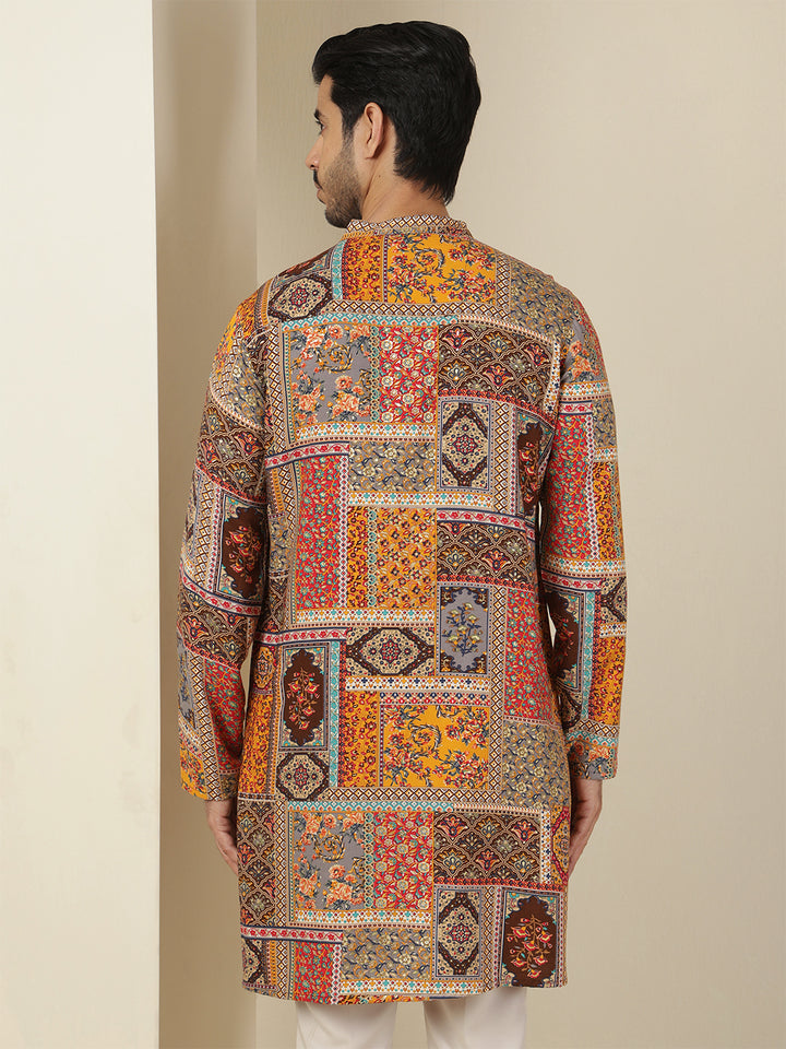 Straight Printed Viscose Rayon Kurtas