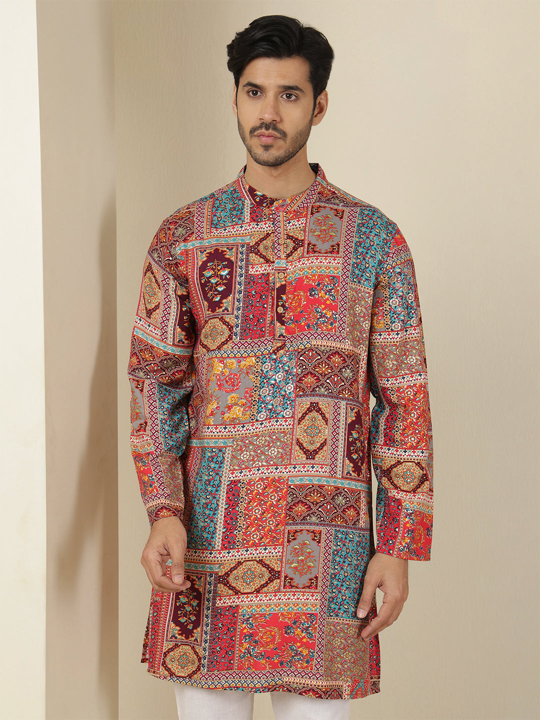 Straight Printed Viscose Rayon Kurtas