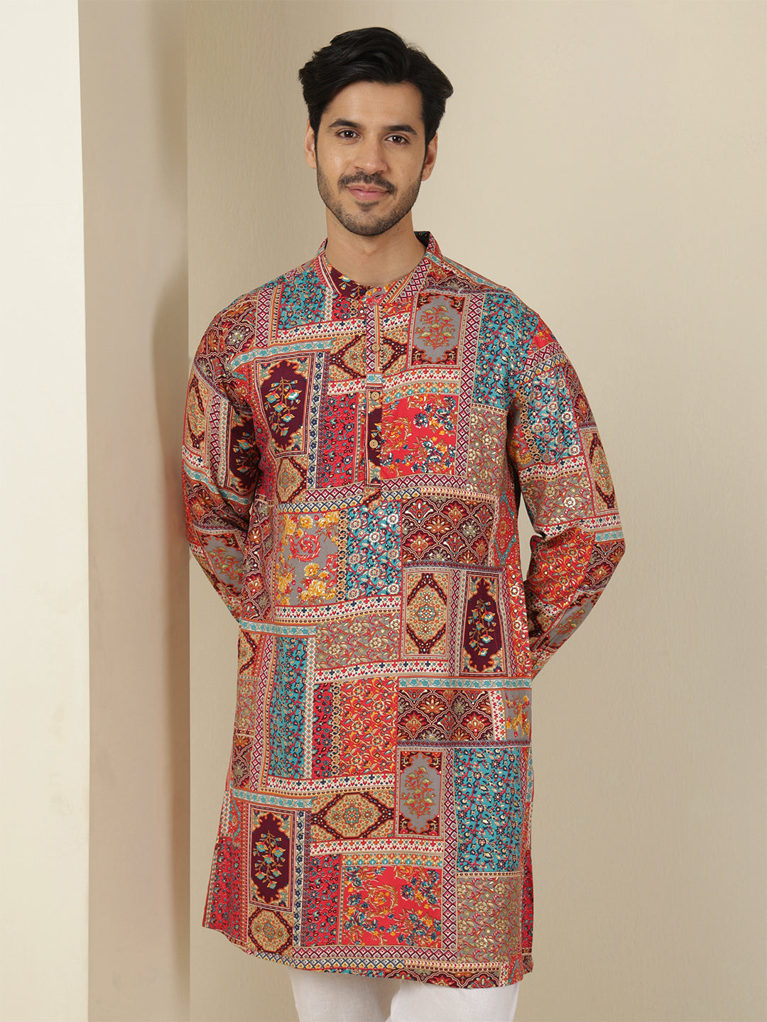 Straight Printed Viscose Rayon Kurtas