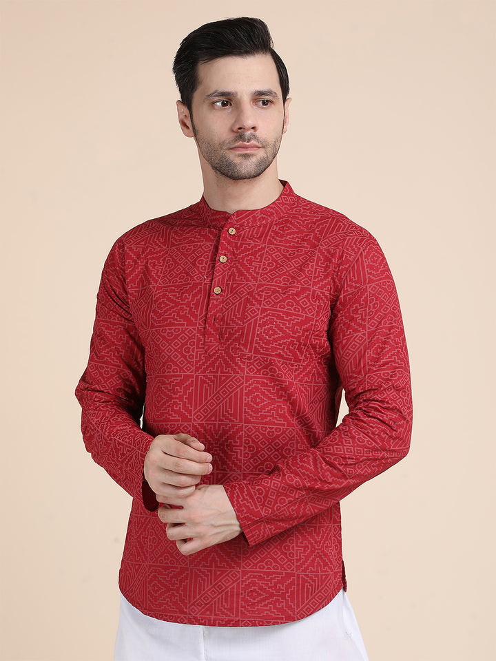 Straight Printed Cotton Kurtas