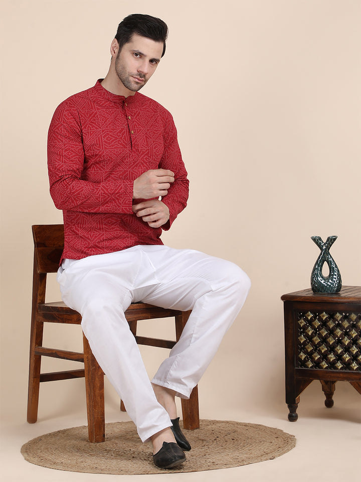 Straight Printed Cotton Kurtas