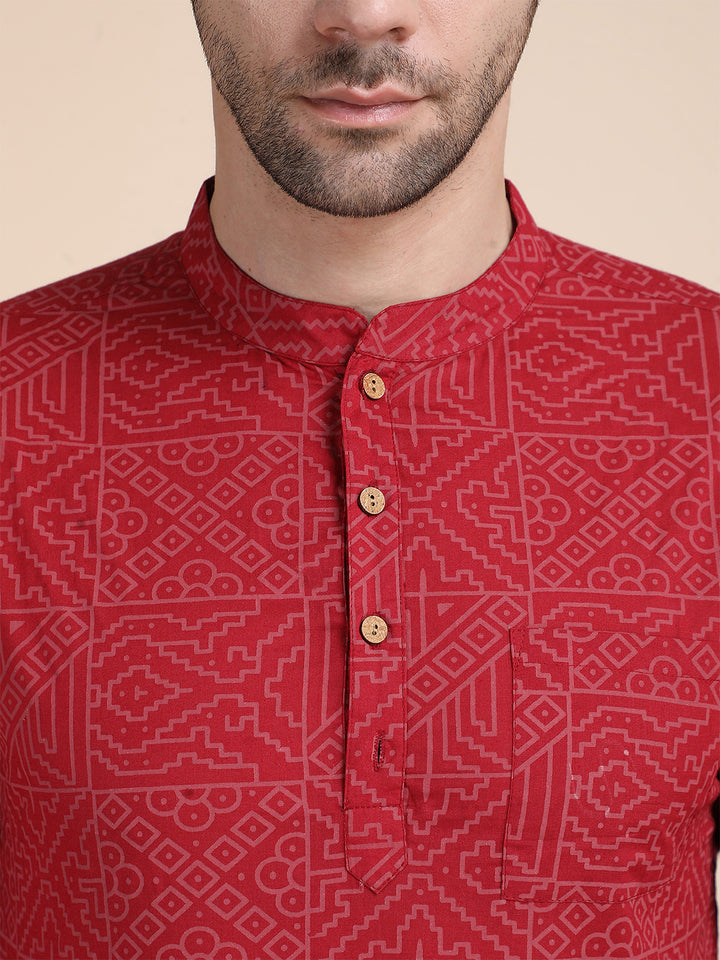 Straight Printed Cotton Kurtas