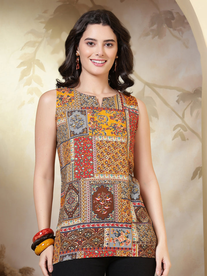 Viscose Rayon Printed Top