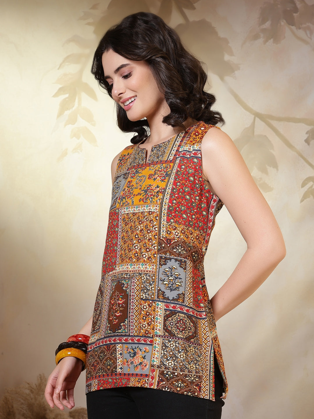 Viscose Rayon Printed Top