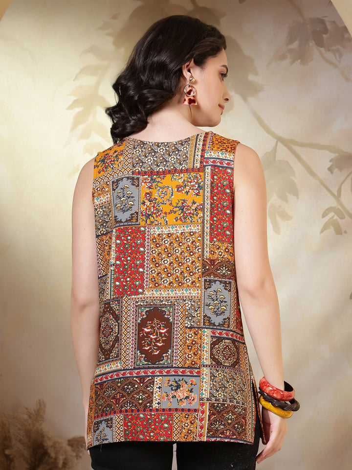 Viscose Rayon Printed Top