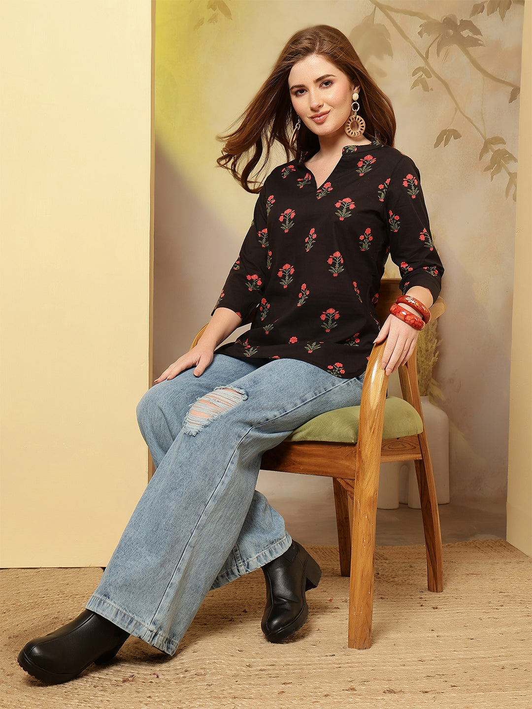 Cotton Printed Top