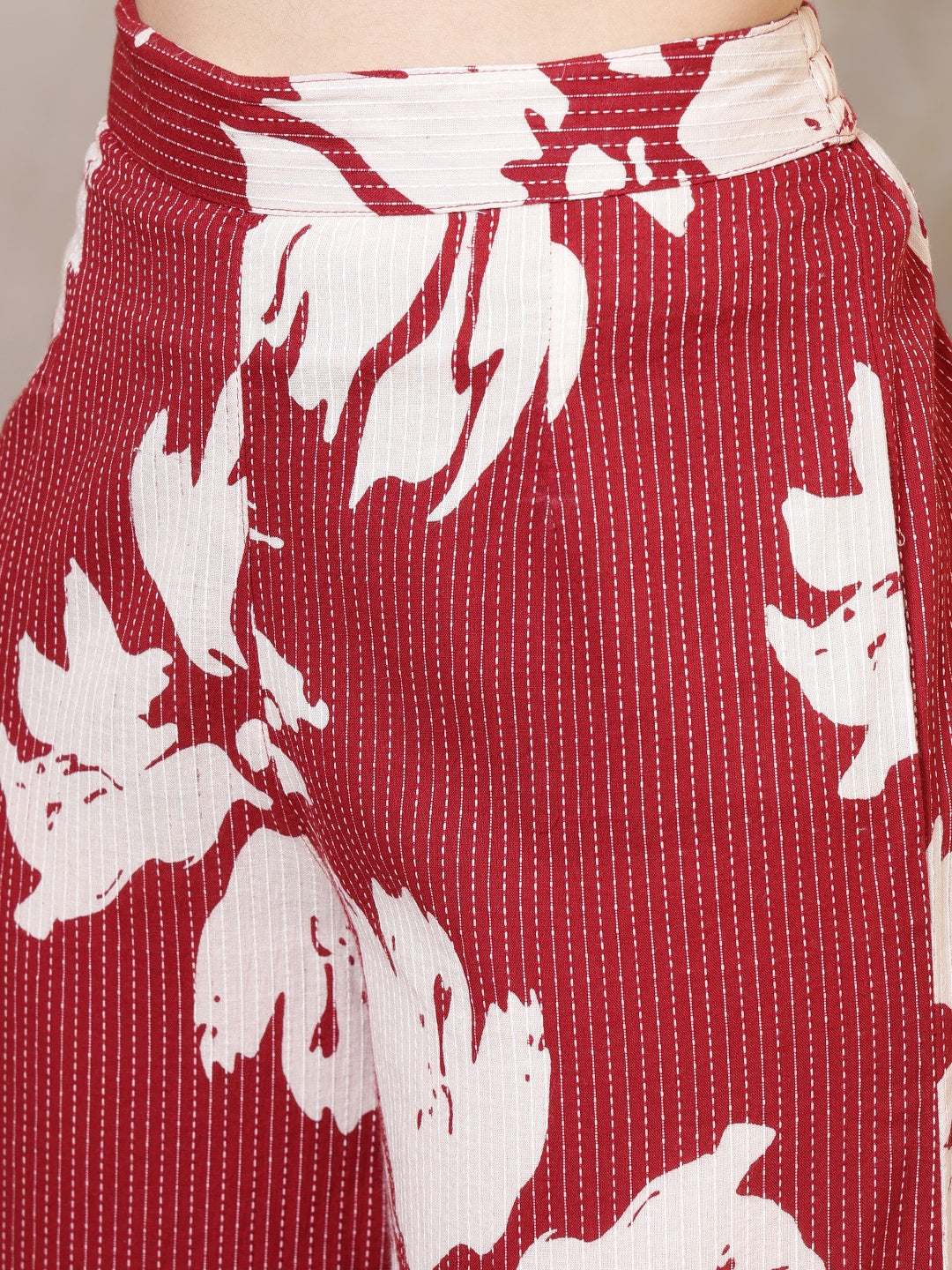 Straight Pure Cotton Printed Kurta Set
