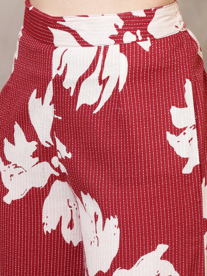 Straight Pure Cotton Printed Kurta Set