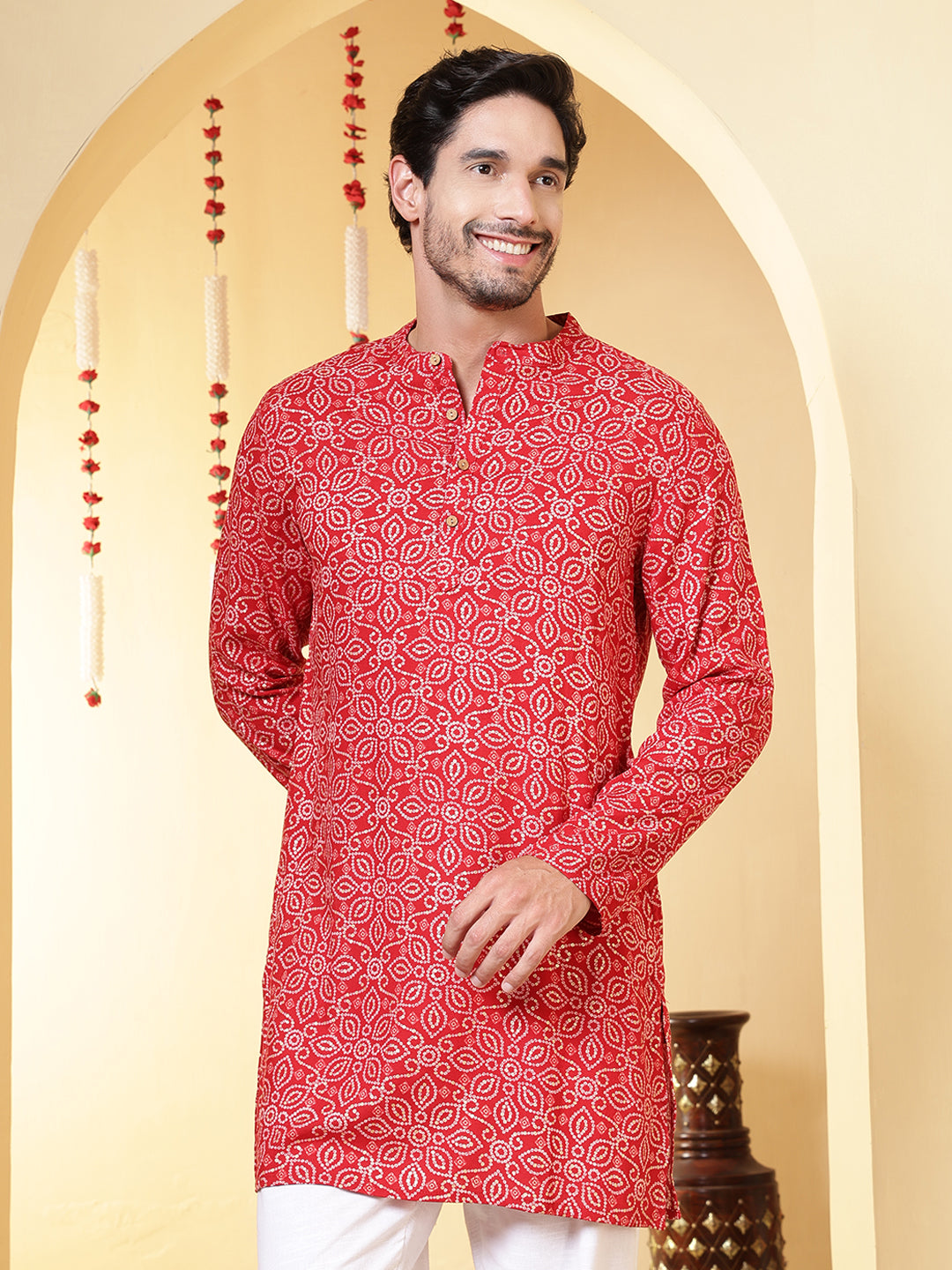 Straight Printed Viscose Rayon Kurtas