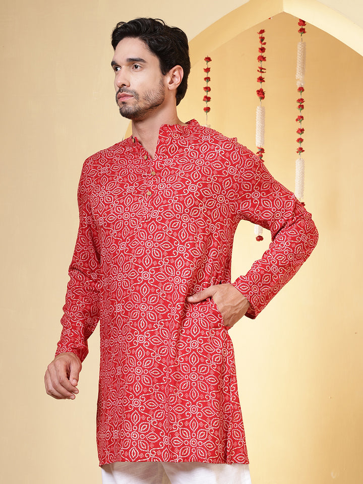 Straight Printed Viscose Rayon Kurtas