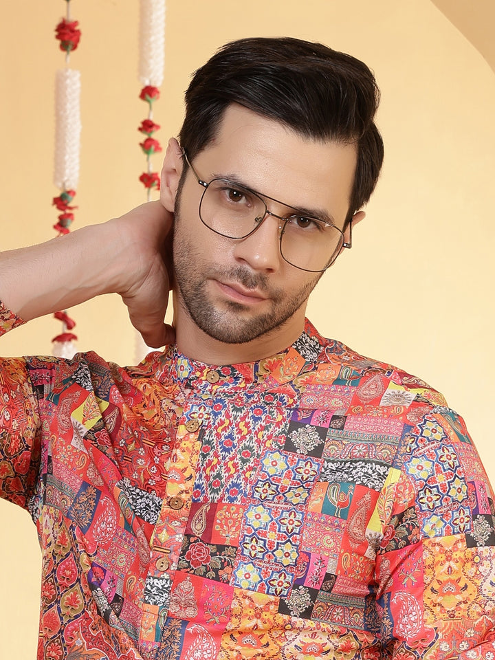 Straight Printed Viscose Rayon Kurtas