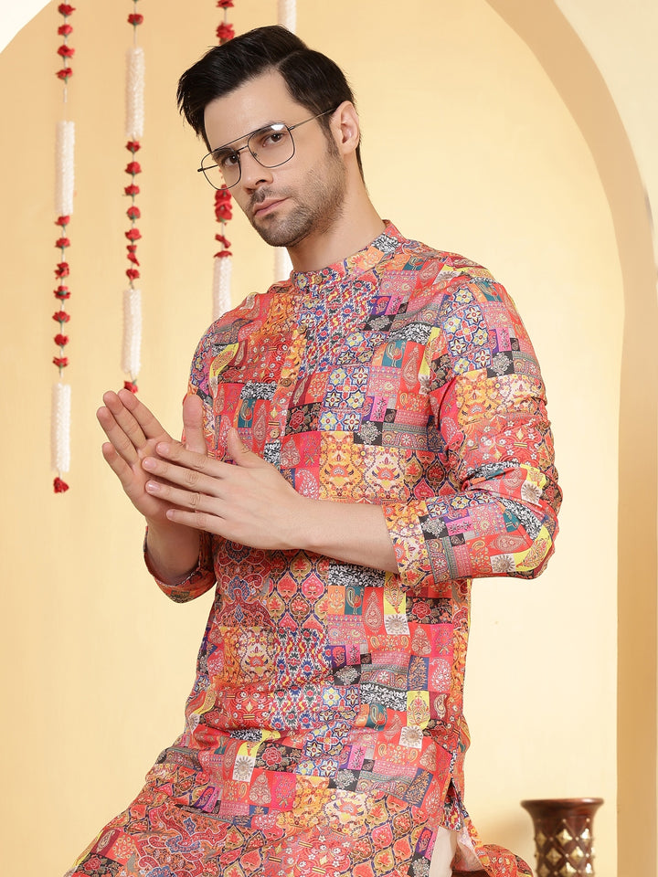 Straight Printed Viscose Rayon Kurtas