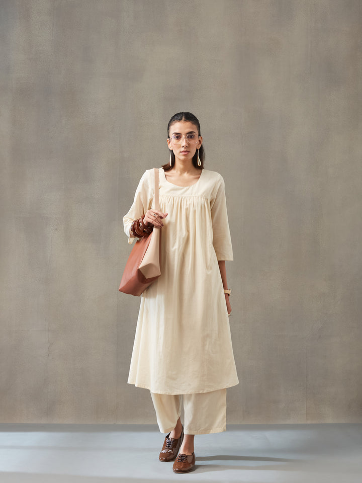 Straight Dyed Pure Cotton Kurta Set
