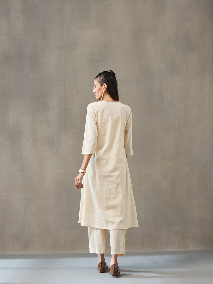 Straight Dyed Pure Cotton Kurta Set