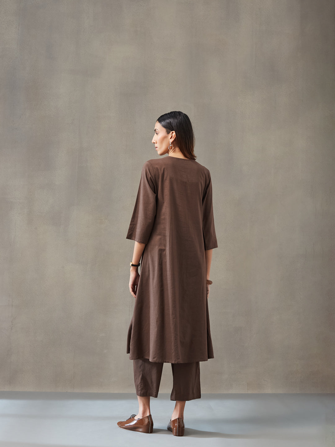 Straight Dyed Pure Cotton Kurta Set