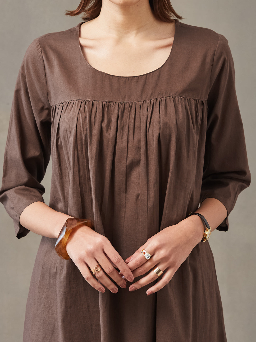 Straight Dyed Pure Cotton Kurta Set