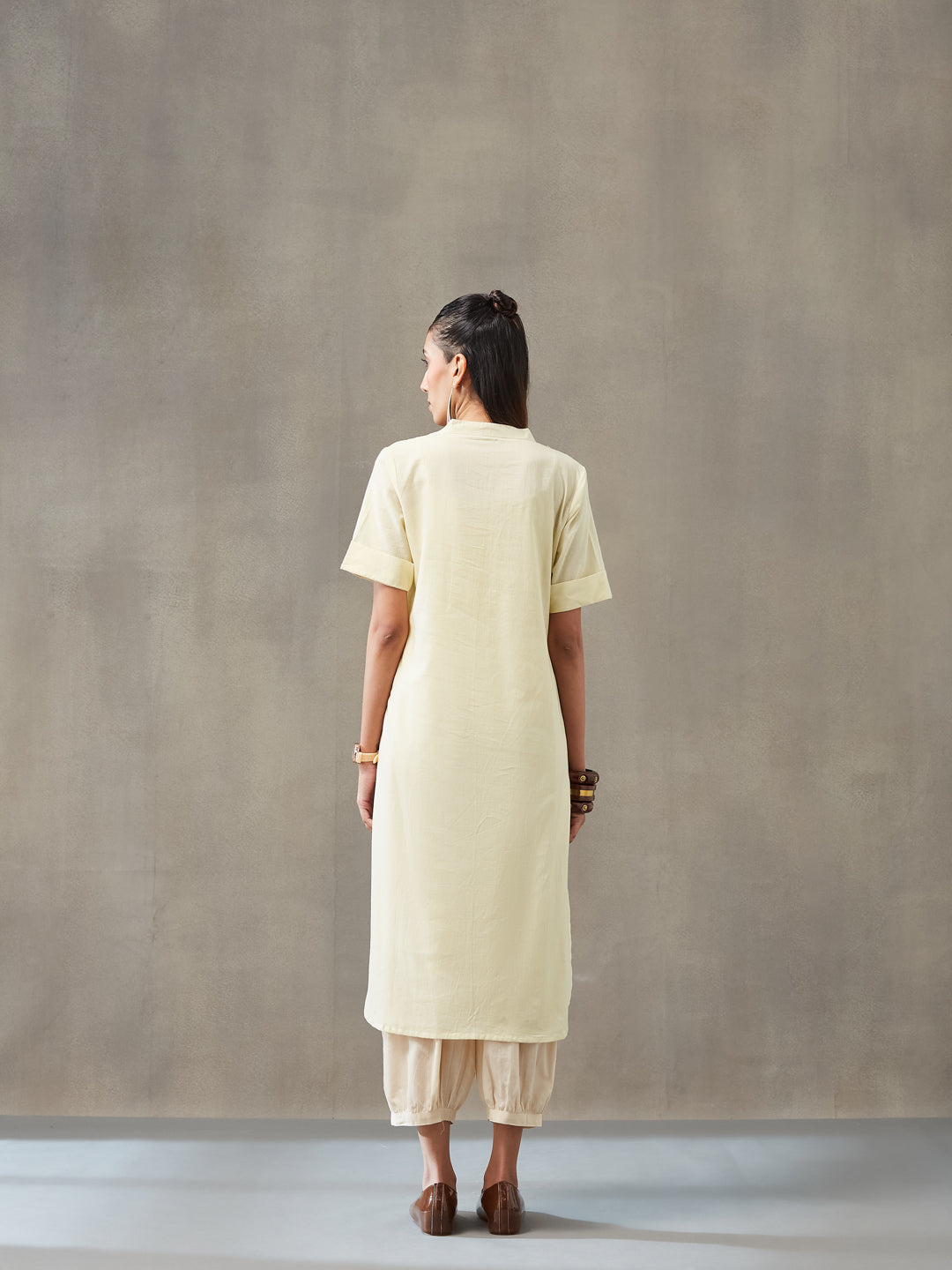 Straight Dyed Pure Cotton Kurta Set