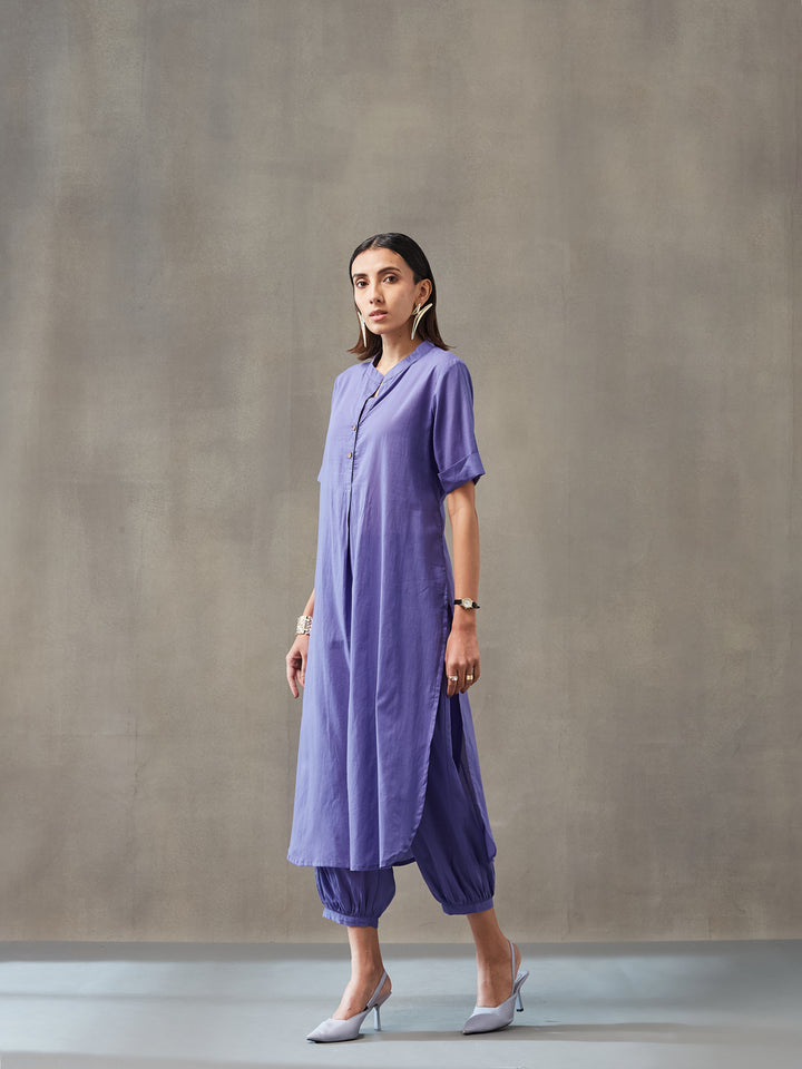 Straight Dyed Pure Cotton Kurta Set