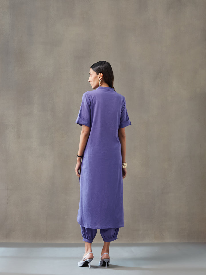 Straight Dyed Pure Cotton Kurta Set