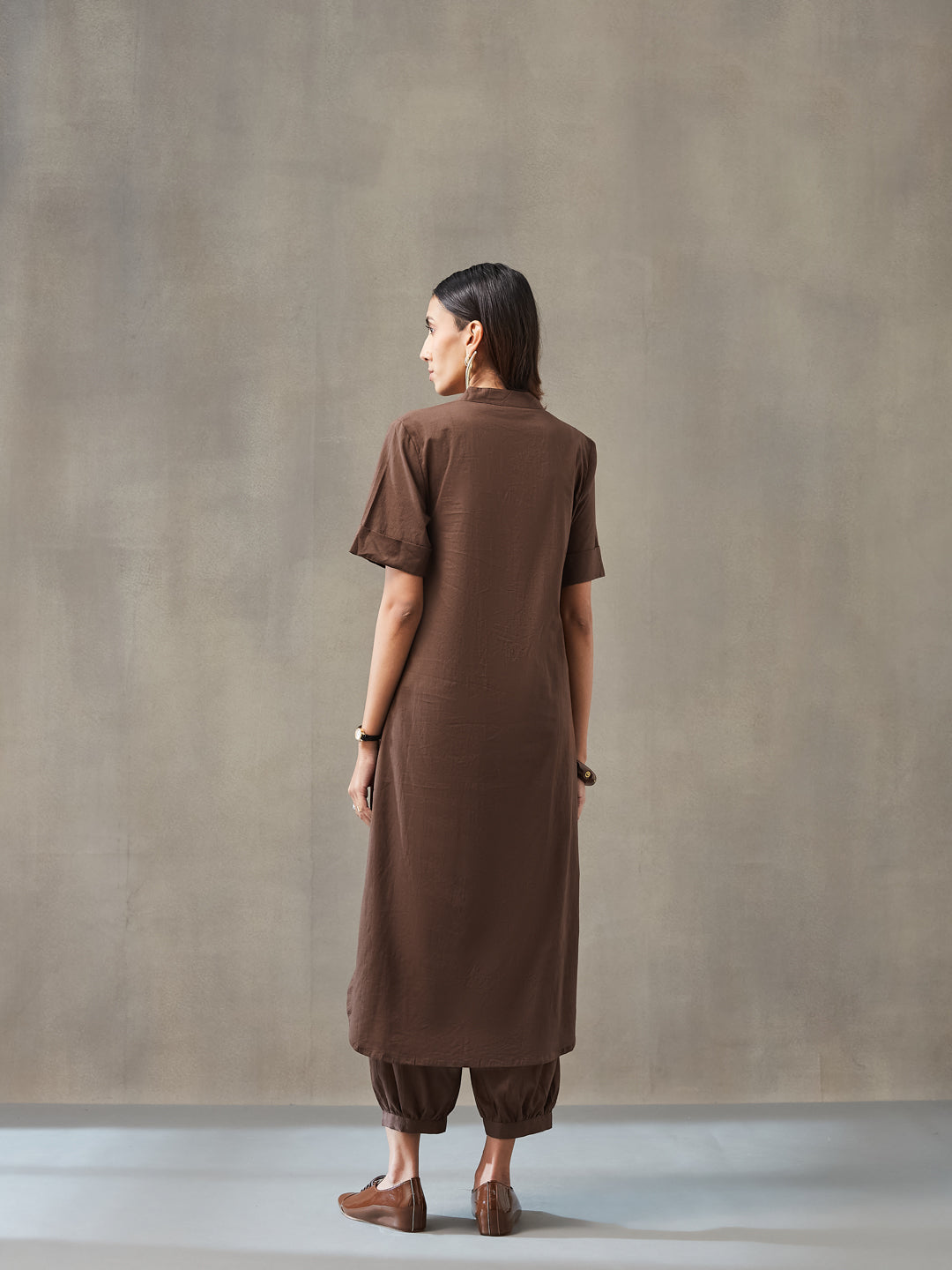 Straight Dyed Pure Cotton Kurta Set