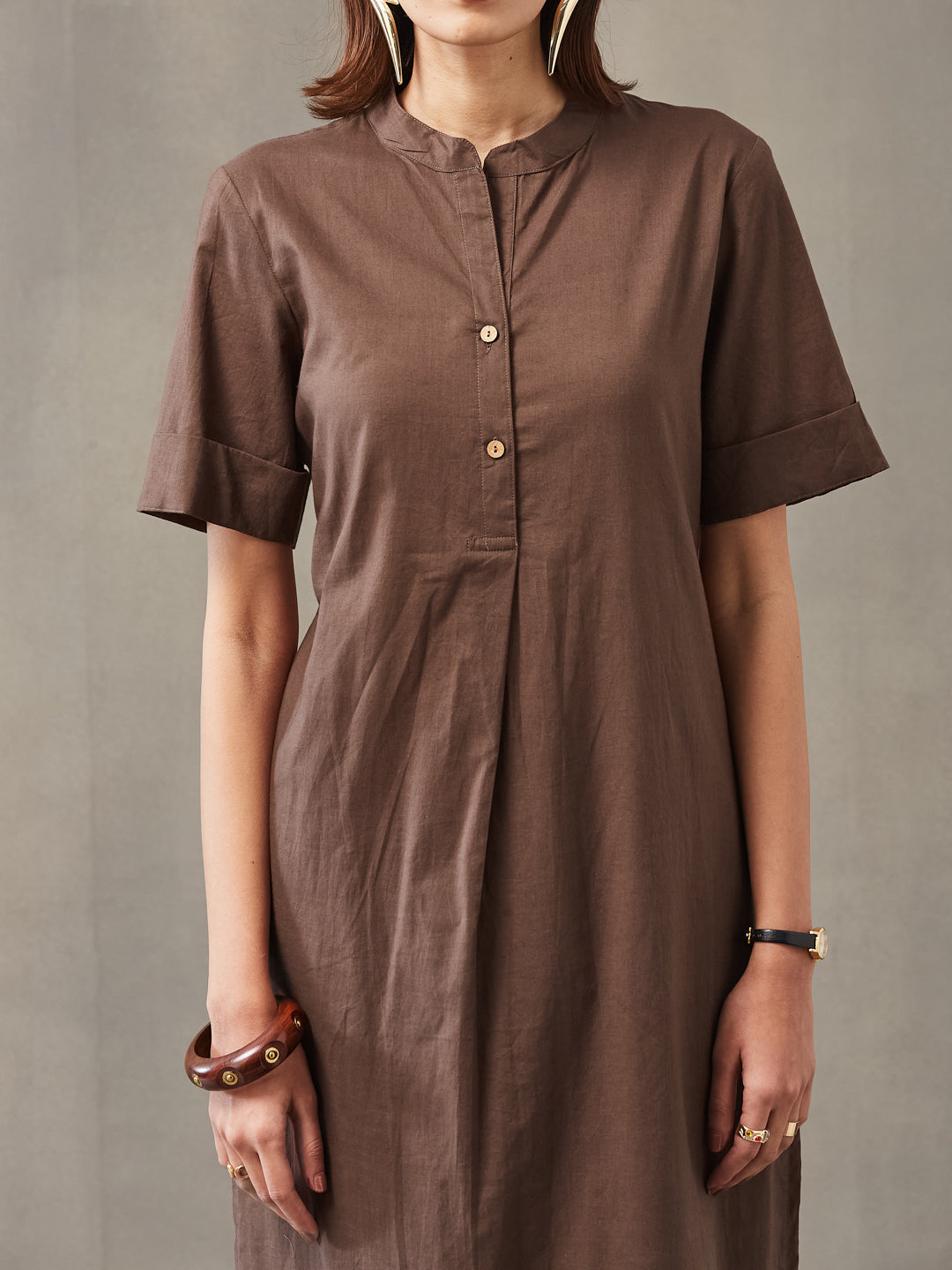 Straight Dyed Pure Cotton Kurta Set
