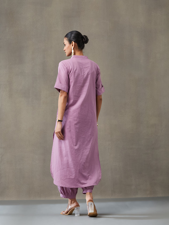 Straight Dyed Pure Cotton Kurta Set