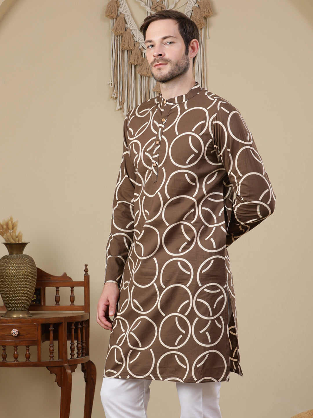Straight Printed Cotton Kurtas