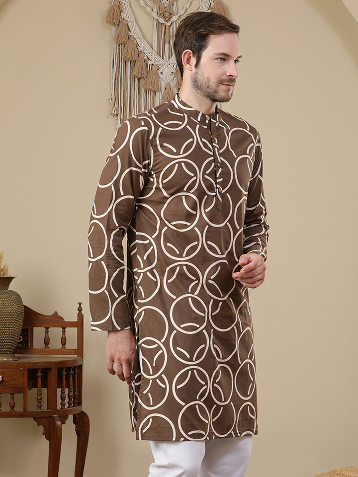 Straight Printed Cotton Kurtas