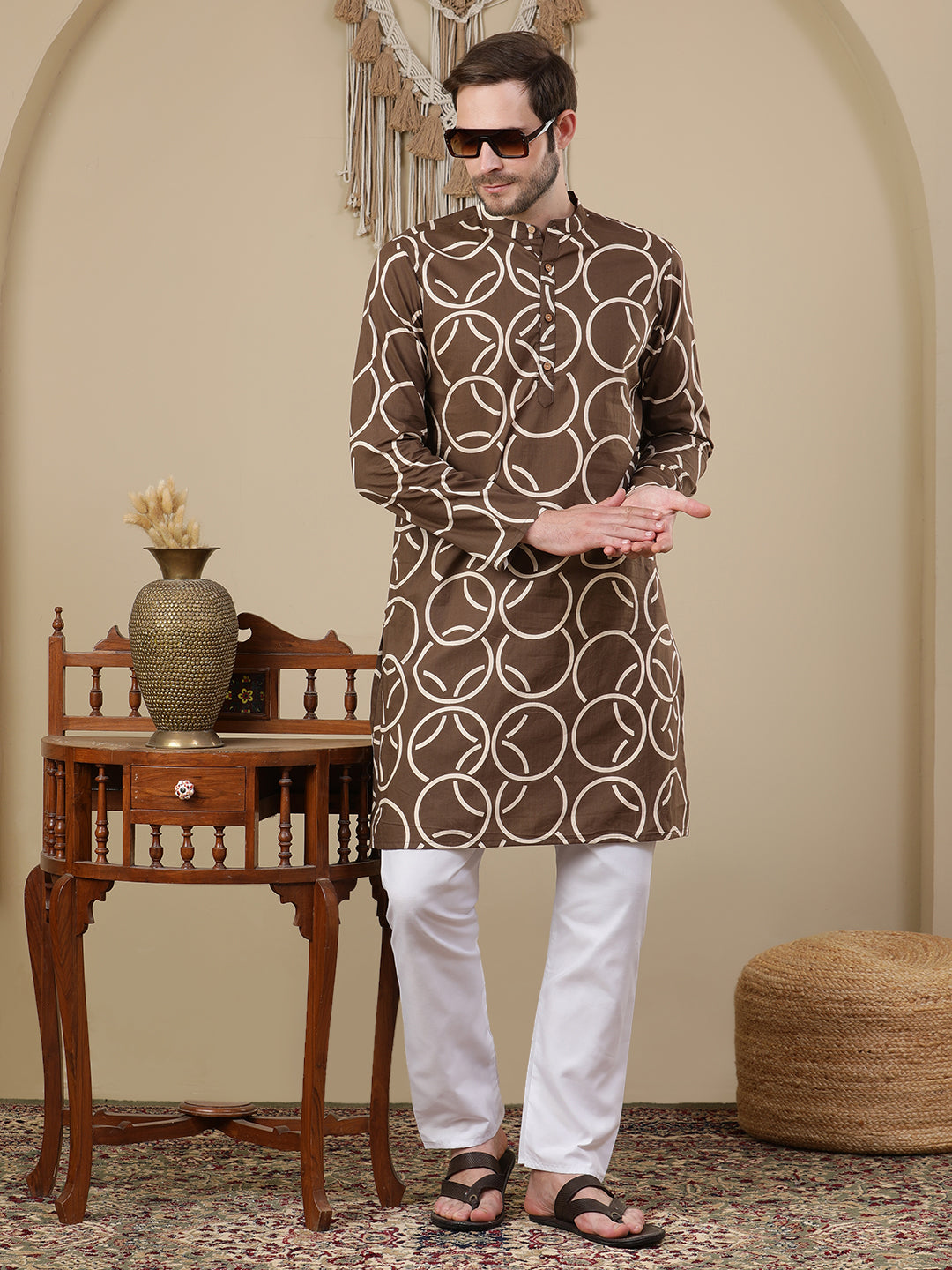 Straight Printed Cotton Kurtas