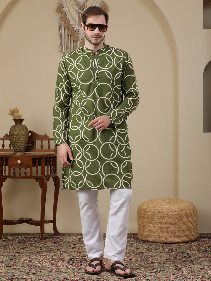 Straight Printed Cotton Kurtas