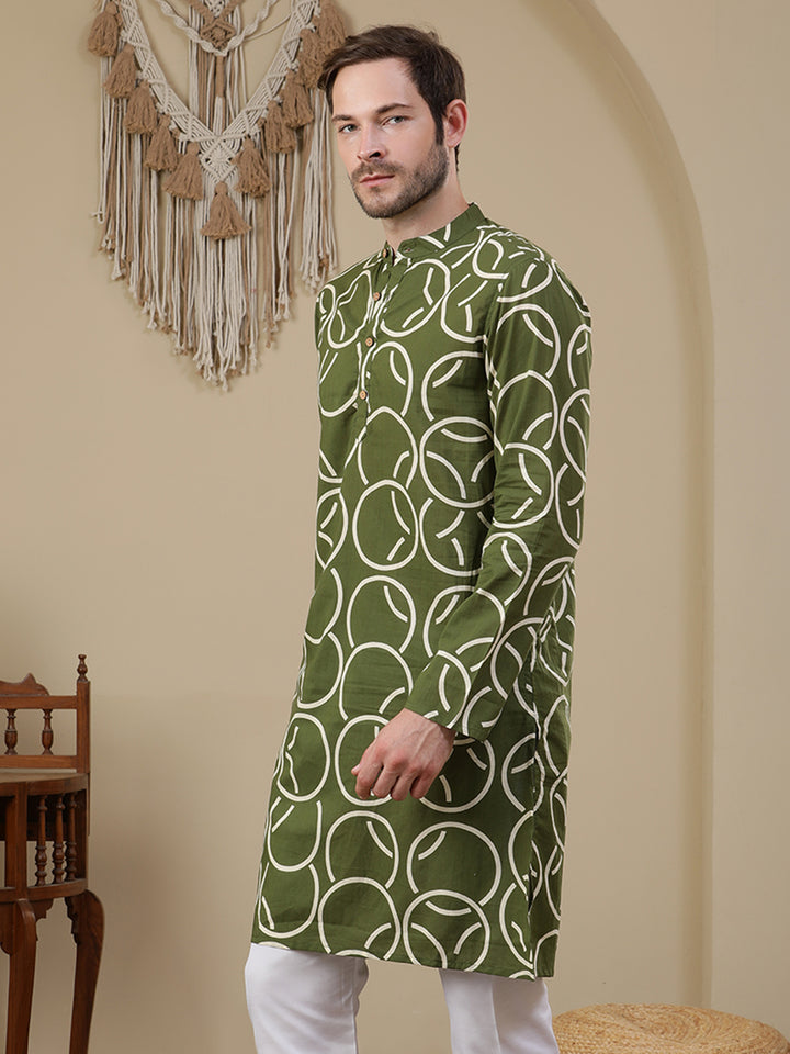 Straight Printed Cotton Kurtas