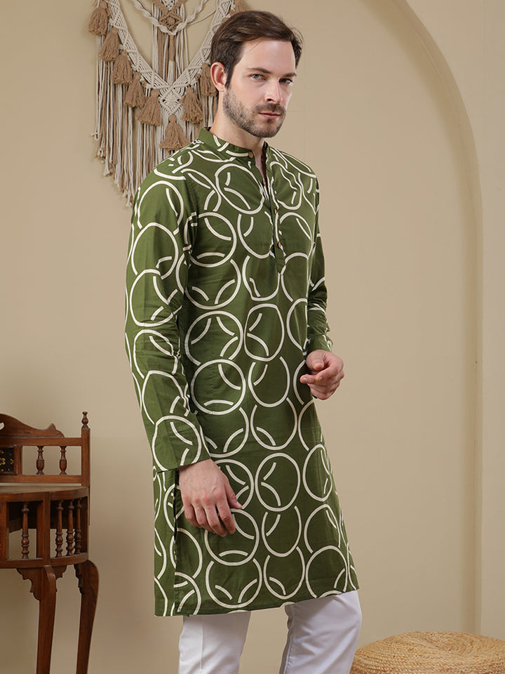 Straight Printed Cotton Kurtas