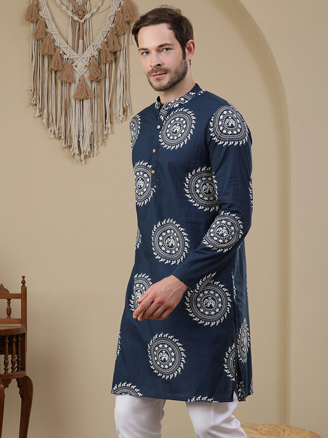 Straight Printed Cotton Kurtas