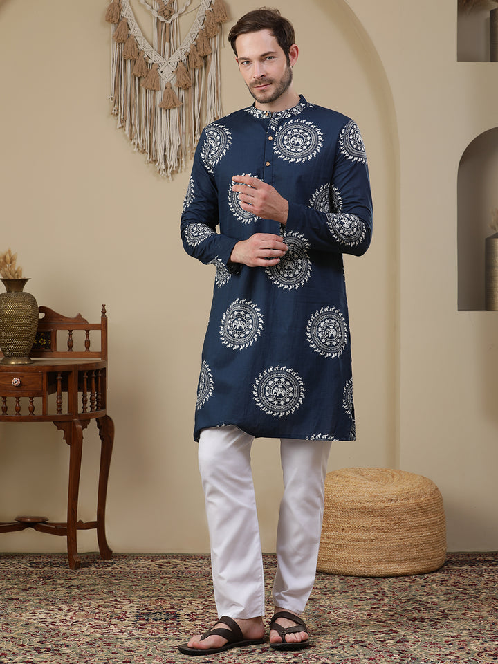 Straight Printed Cotton Kurtas