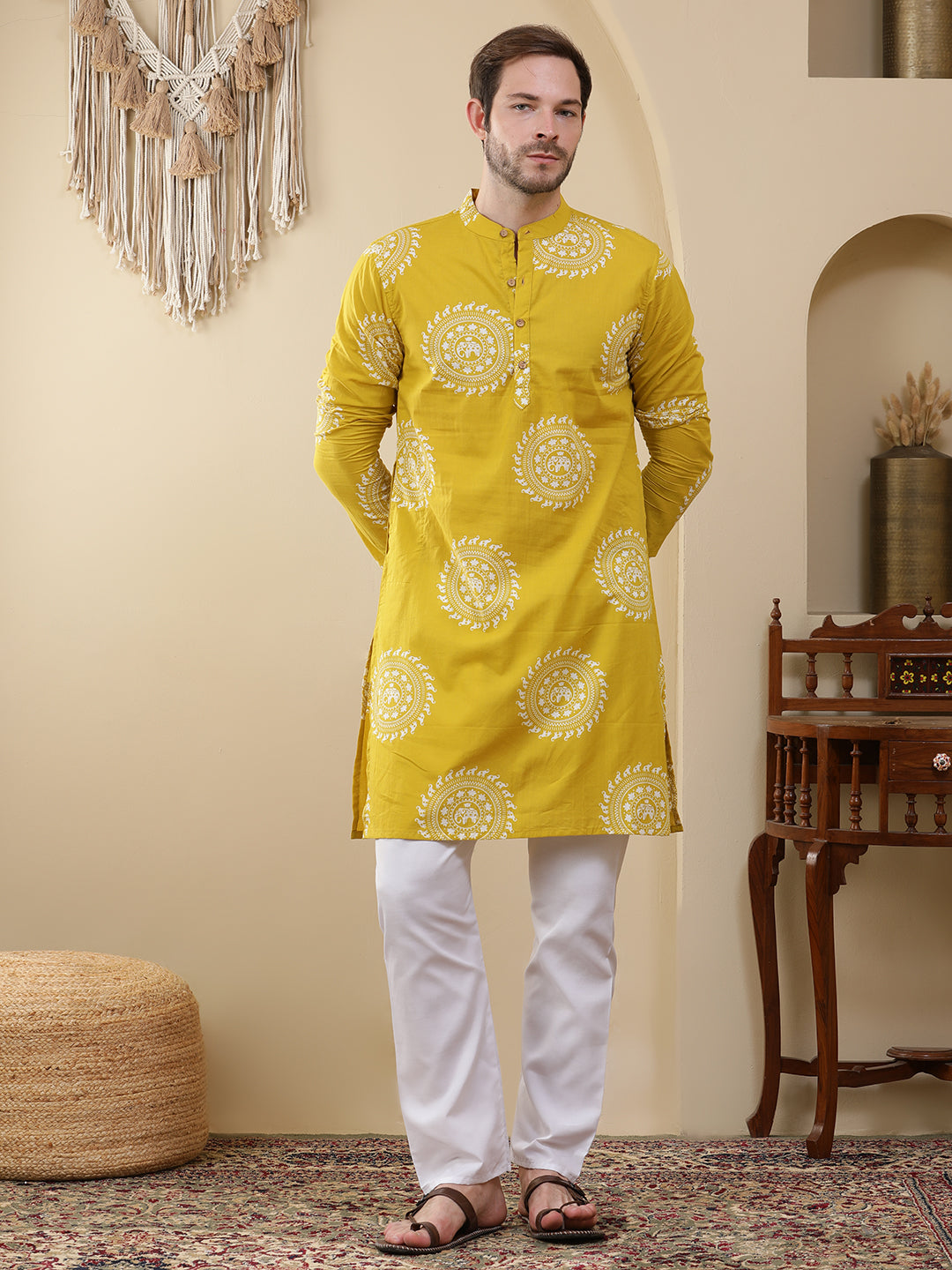 Straight Printed Cotton Kurtas