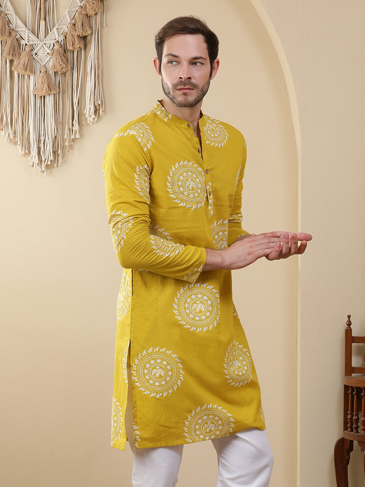 Straight Printed Cotton Kurtas