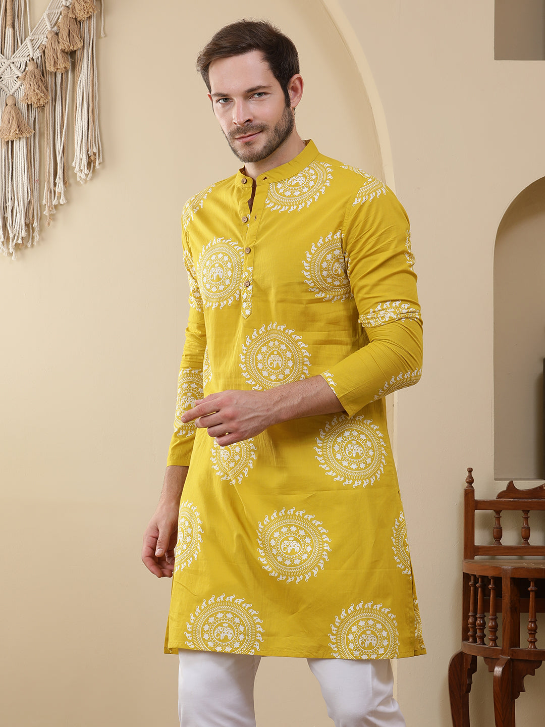 Straight Printed Cotton Kurtas
