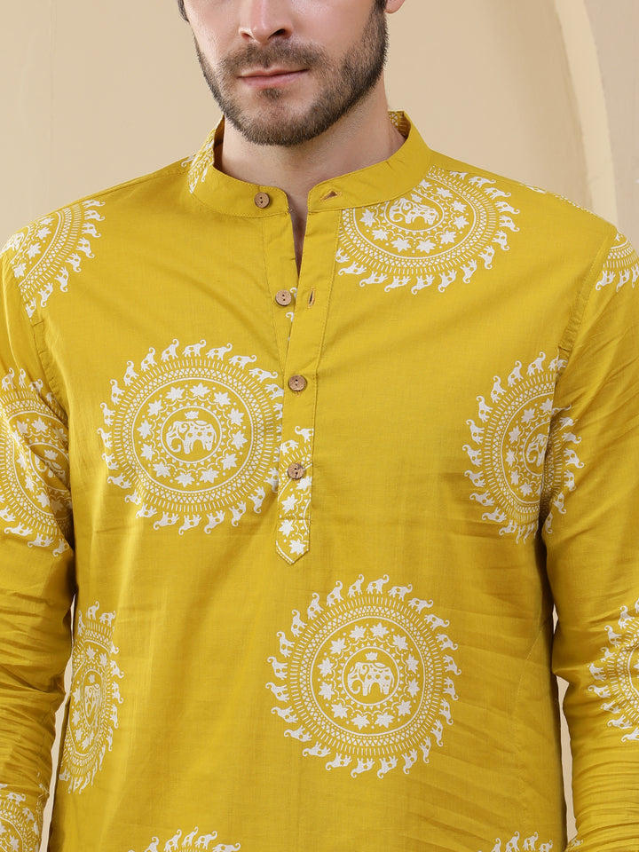 Straight Printed Cotton Kurtas