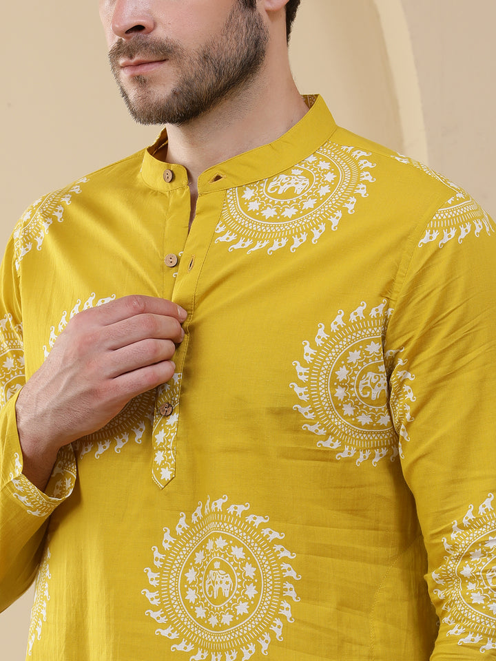 Straight Printed Cotton Kurtas