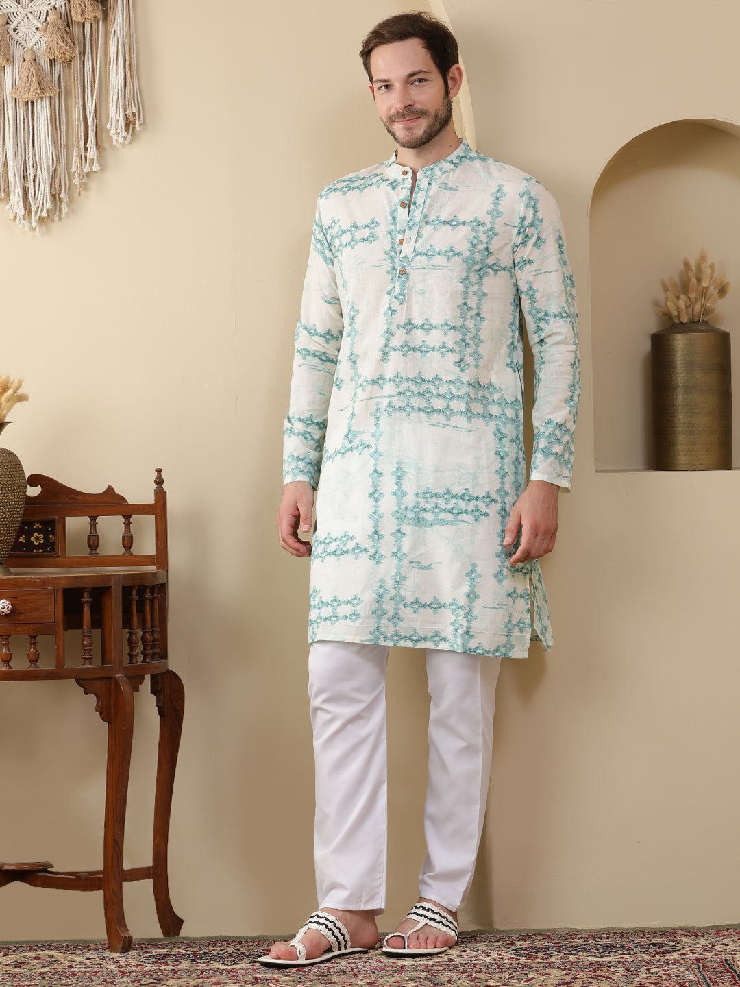 Straight Printed Cotton Kurtas