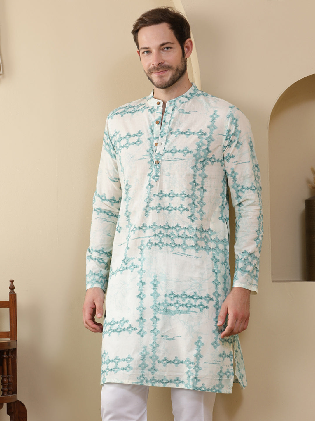 Straight Printed Cotton Kurtas