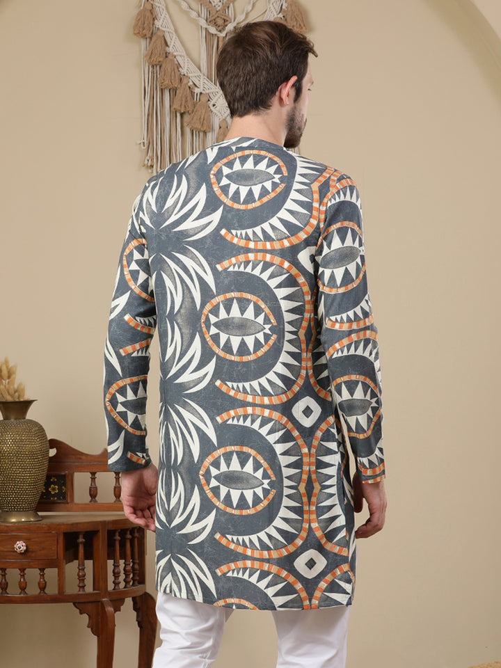 Straight Printed Viscose Rayon Kurtas