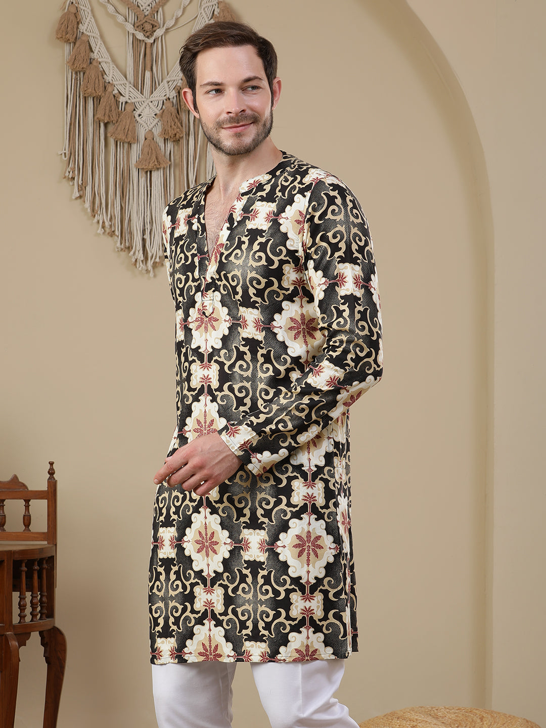 Straight Printed Viscose Rayon Kurtas