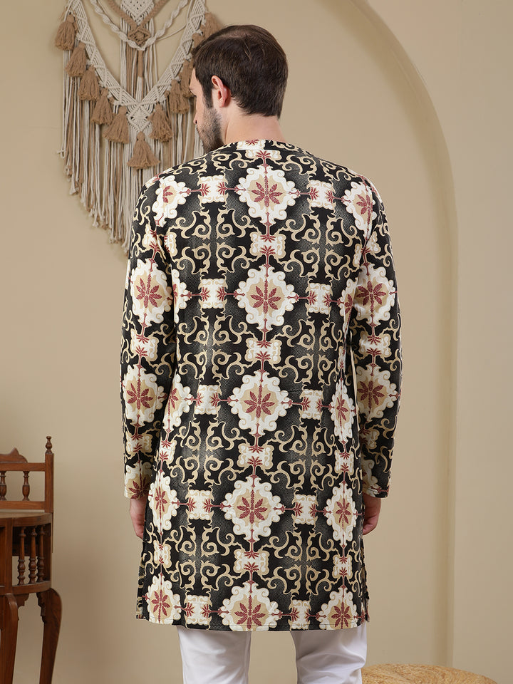Straight Printed Viscose Rayon Kurtas