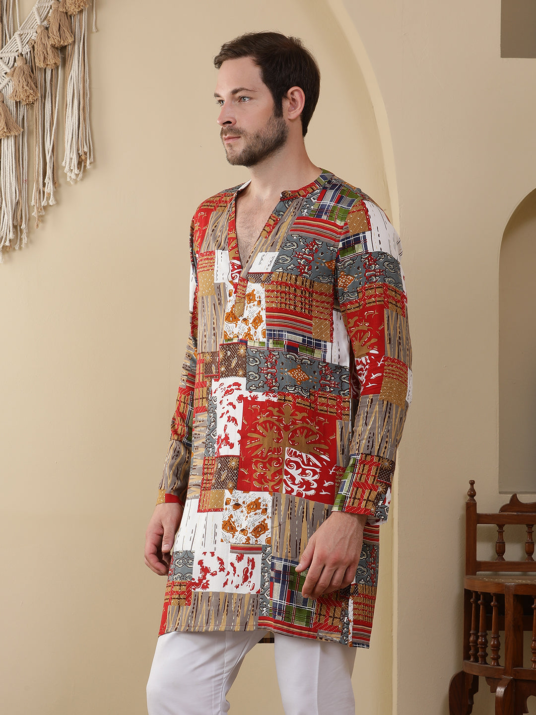 Straight Printed Viscose Rayon Kurtas