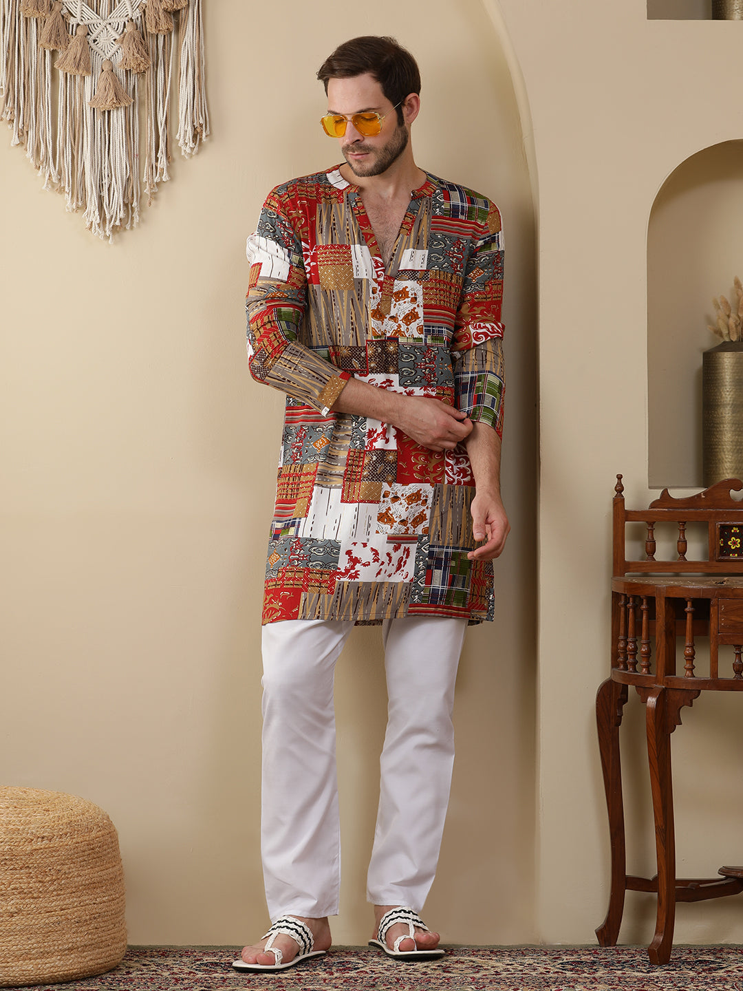 Straight Printed Viscose Rayon Kurtas